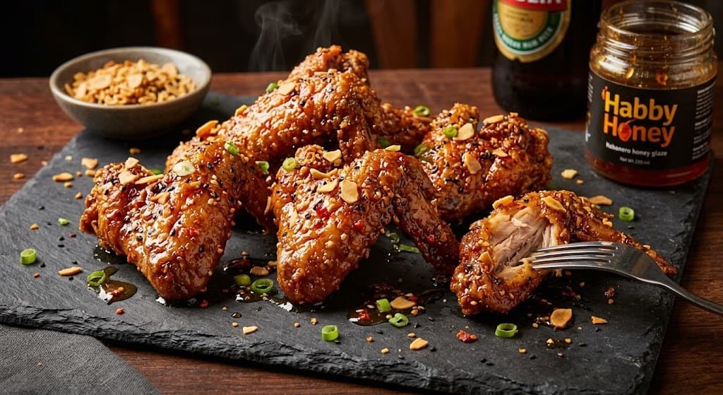 Fiery Crispy Peppered Wings & Spicy Glazed (8 pcs)